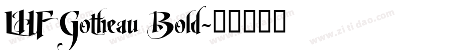 LHF Gotheau Bold字体转换